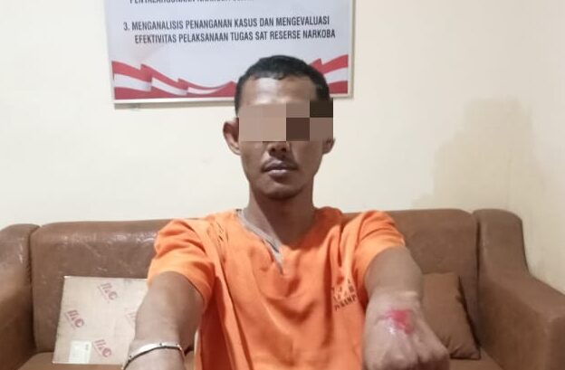 Satnarkoba Polres Kampar Tangkap Pelaku Narkoba di Kelurahan Langgini